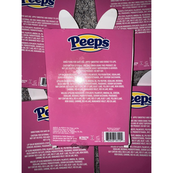 5 packs of Kids Peeps Lip Balm 6 Pack Set Pink/Yellow One Size - Picture 3 of 5